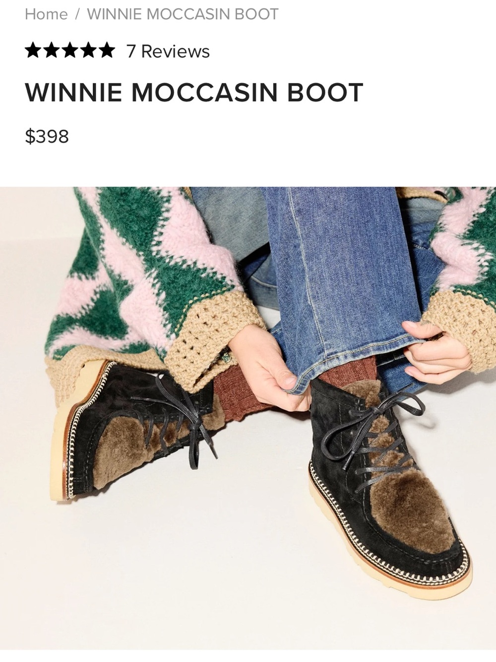 Freda Salvador Winnie Moccasin Boot - Black and Brown